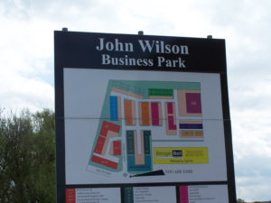 John Wilson Business Park site board